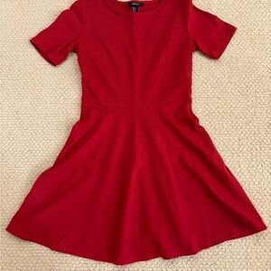 Red Short Sleeve Dress